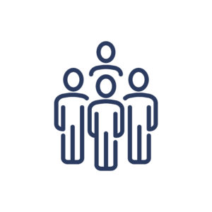 Team of four thin line icon. Work group, staff, professionals isolated outline sign. People, friends, community concept. Vector illustration symbol element for web design and apps Team of four thin line icon. Work group, staff, professionals isolated outline sign. People, friends, community concept. Vector illustration symbol element for web design and apps